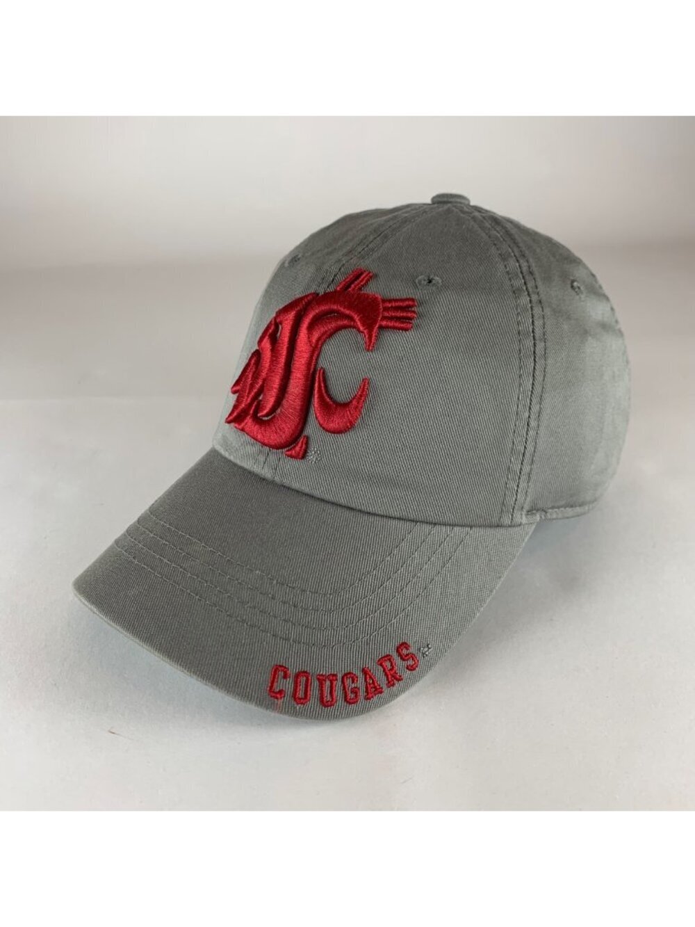 Washington State Cougars NCAA Gray Captivating Relaxed Fit Strapback Hat New